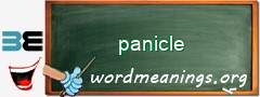 WordMeaning blackboard for panicle
